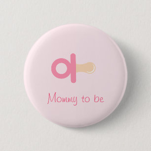 Bóton Redondo 5.08cm Mamães cor-de-rosa do Pacifier a ser botão