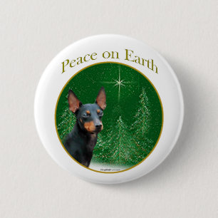 Bóton Redondo 5.08cm Manchester Terrier Peace