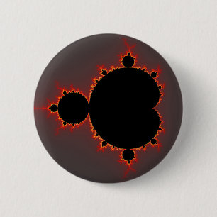 Bóton Redondo 5.08cm Mandelbrot original ajustado - Fractal