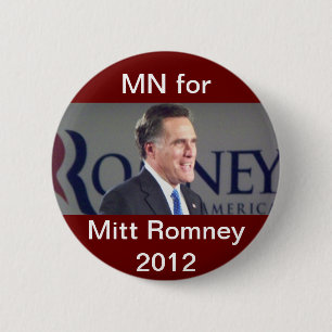 Bóton Redondo 5.08cm Manganês para o botão político de Mitt Romney 2