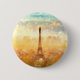 Bóton Redondo 5.08cm Manhã adiantada de Paris