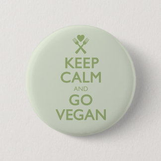 Bóton Redondo 5.08cm Mantenha a calma para ir Vegan
