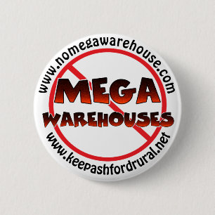 Bóton Redondo 5.08cm Mantenha Ashford Rural dizendo não aos megadepósit