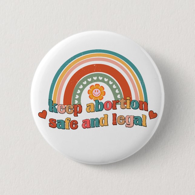 Bóton Redondo 5.08cm Manter O Aborto Seguro E Legal (Frente)