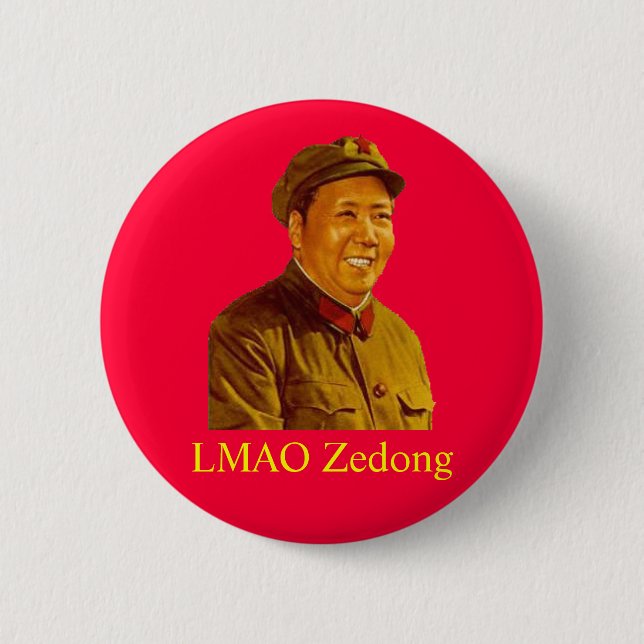 Bóton Redondo 5.08cm mao, LMAO Zedong (Frente)