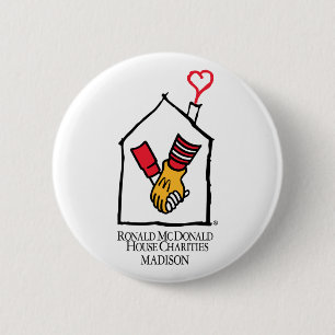 Bóton Redondo 5.08cm Mãos de Ronald McDonald