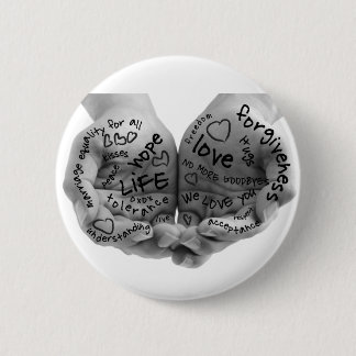 Bóton Redondo 5.08cm Mãos do botão do apoio somente