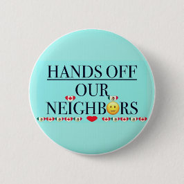 Bóton Redondo 5.08cm Mãos dos nossos vizinhos Canadá/México