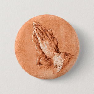 Bóton Redondo 5.08cm Mãos Praying