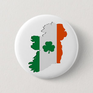 Bóton Redondo 5.08cm Mapa da Irlanda