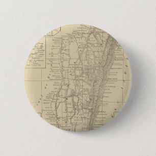 Bóton Redondo 5.08cm Mapa de Madagascar