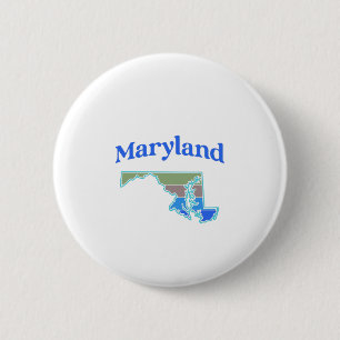 Bóton Redondo 5.08cm Mapa de Maryland