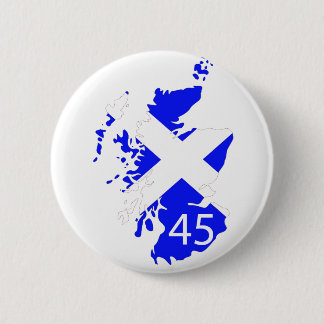 Bóton Redondo 5.08cm Mapa de Scotland Saltire