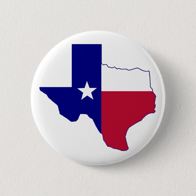 Bóton Redondo 5.08cm Mapa de Sinalizador do Texas (Frente)