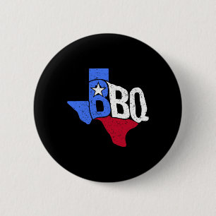 Bóton Redondo 5.08cm Mapa De Sinalizador E Byrbecue Do Estado Do Texas 
