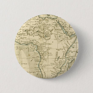Bóton Redondo 5.08cm Mapa do vintage de África