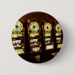 Bóton Redondo 5.08cm Máquina de jogo Um Bandido Armado Dinheiro Las Veg