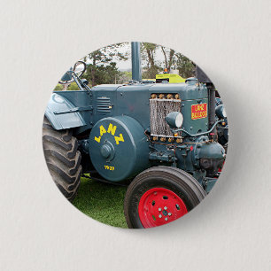 Bóton Redondo 5.08cm Maquinaria de fazenda velha do trator do buldogue