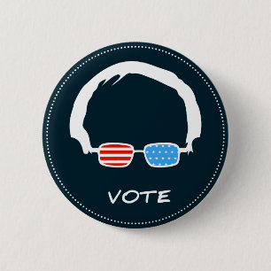 Bóton Redondo 5.08cm Máquinas de lixar de Bernie - voto!