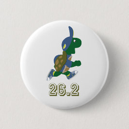 Bóton Redondo 5.08cm Marathon Turtle Runner em Azul