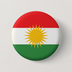 BÓTON REDONDO 5.08CM MARCA NOVA! - CRACHÁ TRASEIRO DO KURDISTAN