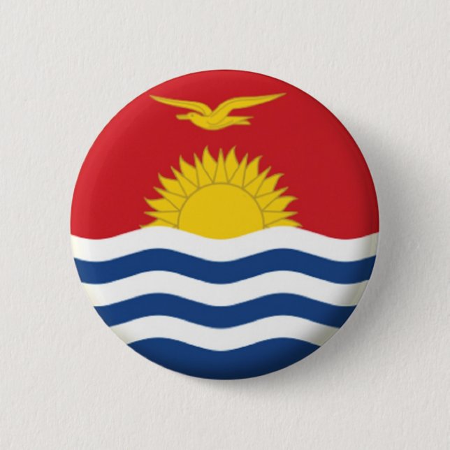 BÓTON REDONDO 5.08CM MARCA NOVA! - KIRIBATI PIN CRACHÁ TRASEIRO (Frente)