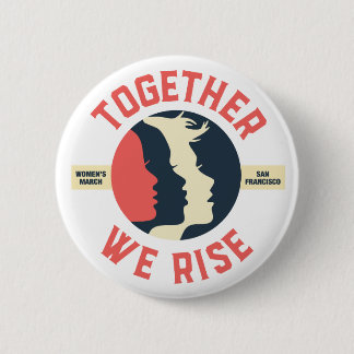 Bóton Redondo 5.08cm Marcha das Mulheres SF - Juntos Levantamos