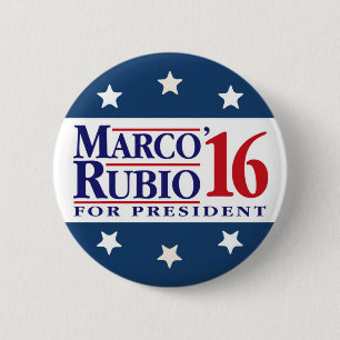 Bóton Redondo 5.08cm Marco Rubio para o presidente