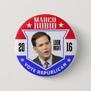 Bóton Redondo 5.08cm Marco Rubio para o presidente 2016