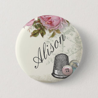 Bóton Redondo 5.08cm MARFIM Sewing das noções, crachá conhecido