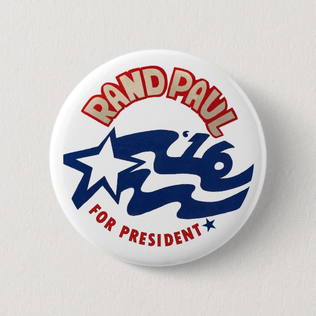 Bóton Redondo 5.08cm Margem Paul para o presidente 2016 (Frente)