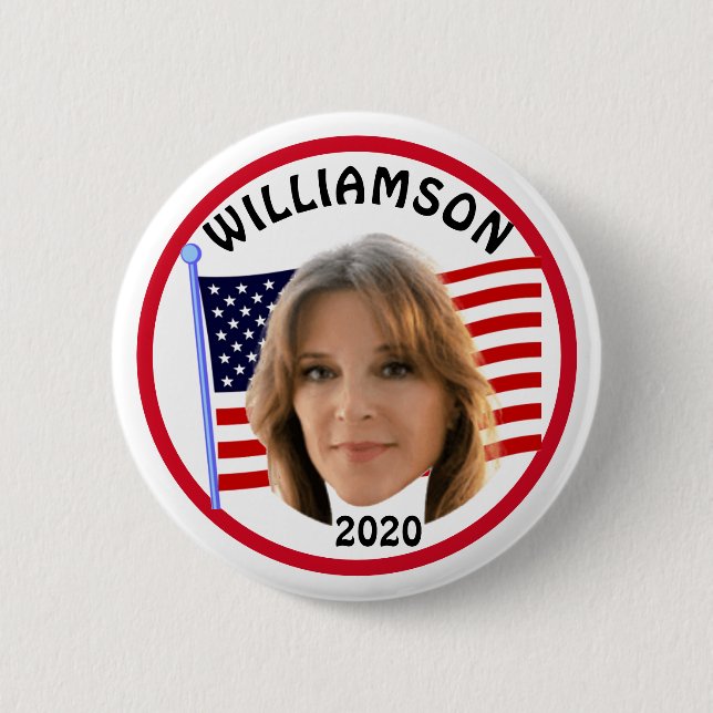 Bóton Redondo 5.08cm Marianne Williamson 2020 (Frente)
