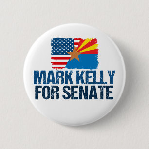 Bóton Redondo 5.08cm Mark Kelly para a Arizona do Senado 2022