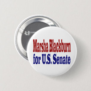 Bóton Redondo 5.08cm Marsha Blackburn para U. S. Botão Senado