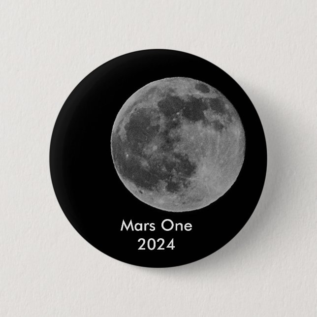 Bóton Redondo 5.08cm Marte um botão 2024 (Frente)