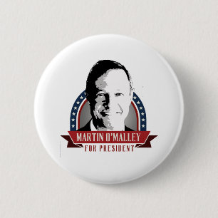 Bóton Redondo 5.08cm Martin O'Malley para o presidente 2016 Spangled a