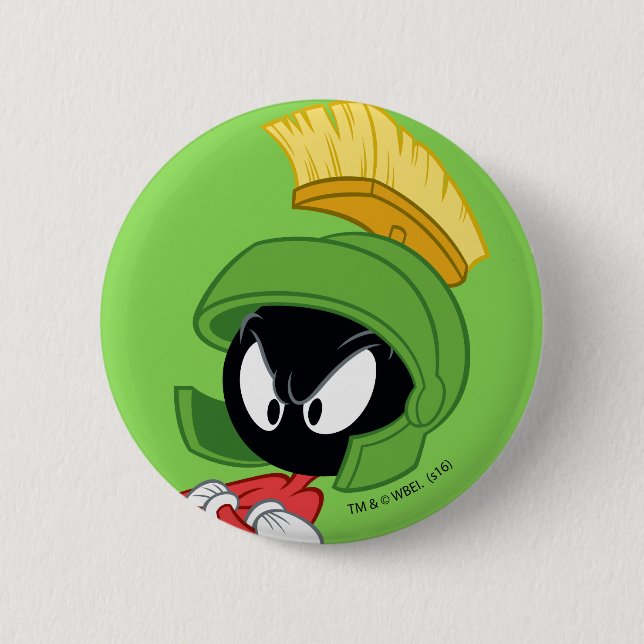 Bóton Redondo 5.08cm MARVIN THE MARTIAN™ | Armas cruzadas (Frente)