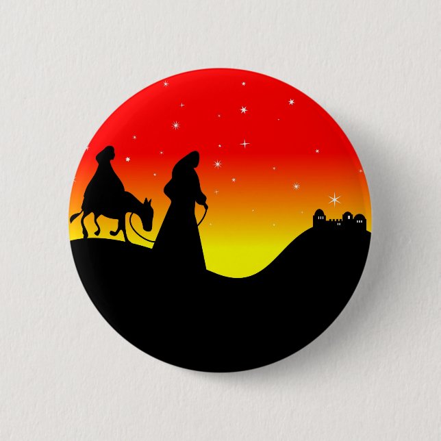 Bóton Redondo 5.08cm Mary e Joseph (Frente)