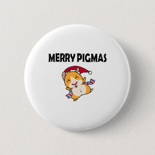 Bóton Redondo 5.08cm Máscara Facial Merry Pigmas Porco Da Índia Natal D