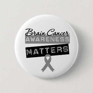 Bóton Redondo 5.08cm Matérias da consciência do cancro cerebral