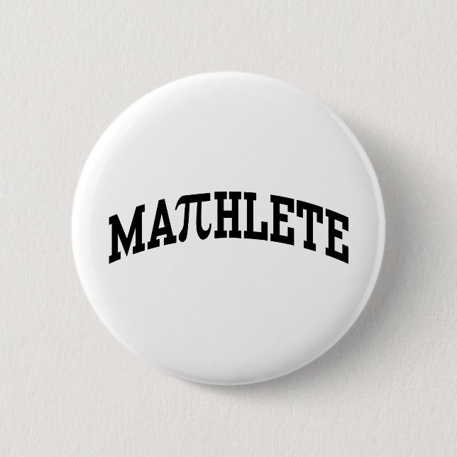 Bóton Redondo 5.08cm Mathlete (Frente)