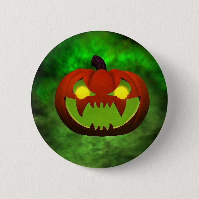 Bóton Redondo 5.08cm Mau Spooky HalloweenPumpkin (Frente)