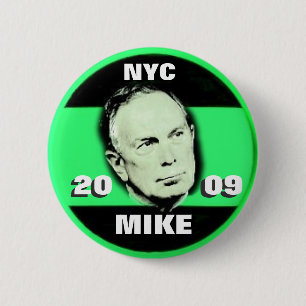 Bóton Redondo 5.08cm Mayor 2009 Bloomberg Pin