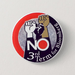 Bóton Redondo 5.08cm Mayor anti-Bloomberg Pin de 2009 NY