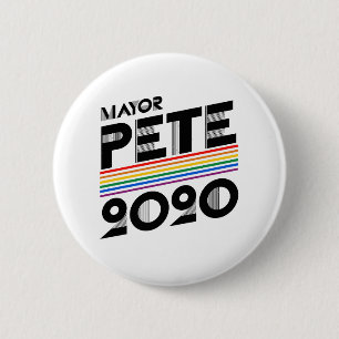 Bóton Redondo 5.08cm Mayor Pete Orgulho 2020