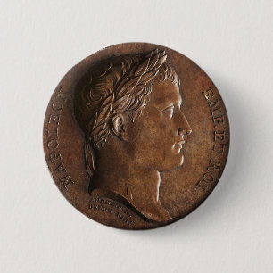 Bóton Redondo 5.08cm Medalha de Napoleon Bonaparte