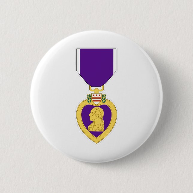 Bóton Redondo 5.08cm Medalha de Purple Heart (Frente)