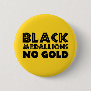 BÓTON REDONDO 5.08CM MEDALHES PRETOS SEM DOURADO