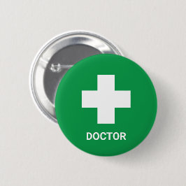 Bóton Redondo 5.08cm Médico MEDIC & Primeiros Socorros, Cruz, Ambulânci