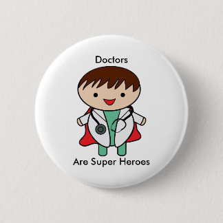 Bóton Redondo 5.08cm Médicos São Super Heróis